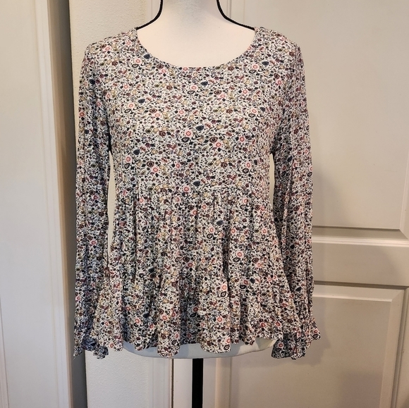 Jane and Delancey Floral Print Blouse Sz Medium - Picture 1 of 9